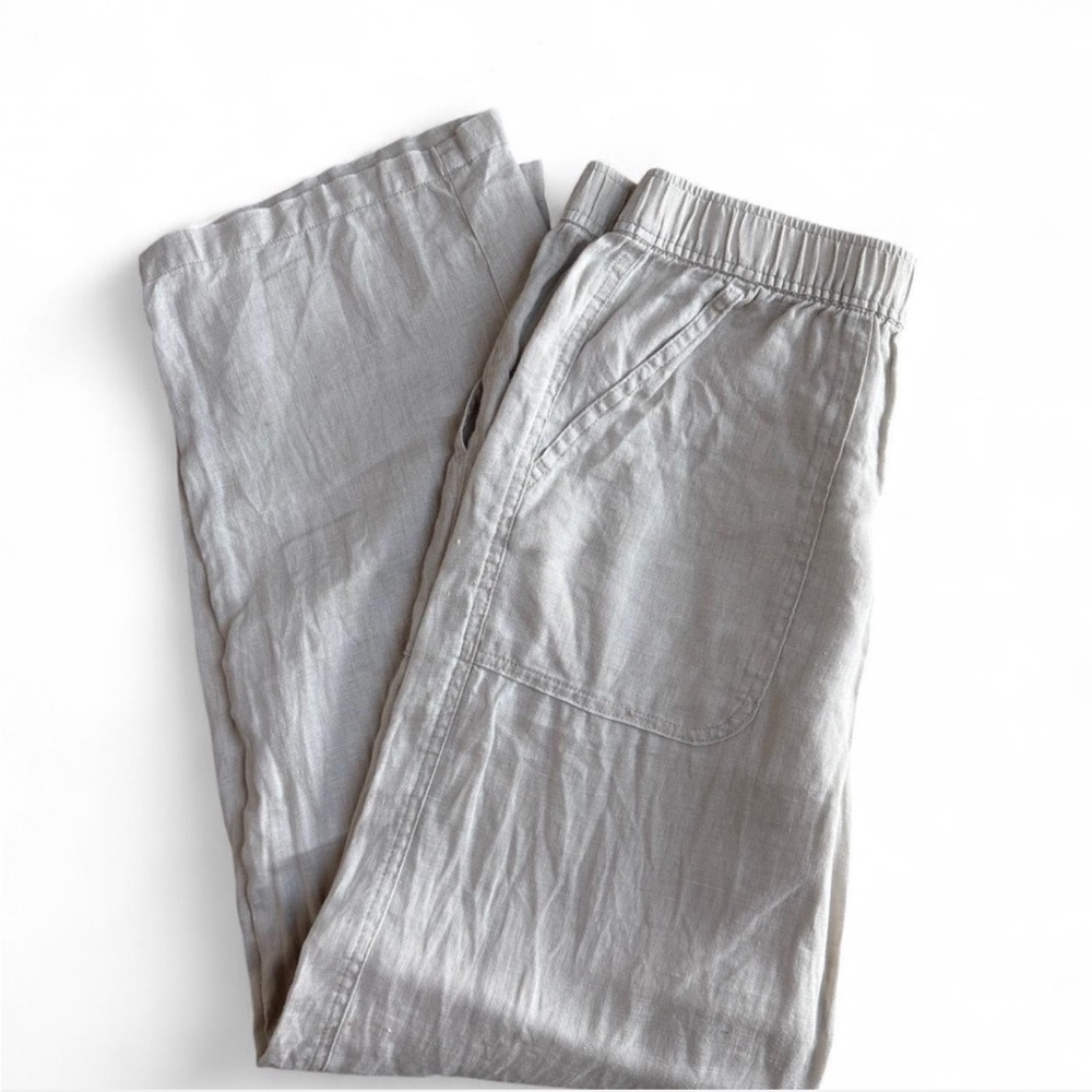 Zara Beige Linen Pants